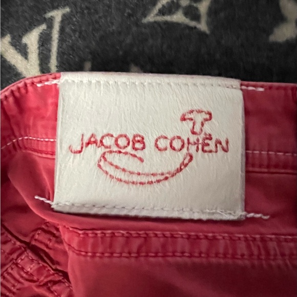 EUC Jacob Cohen red cotton pant size 34 - Picture 2 of 4